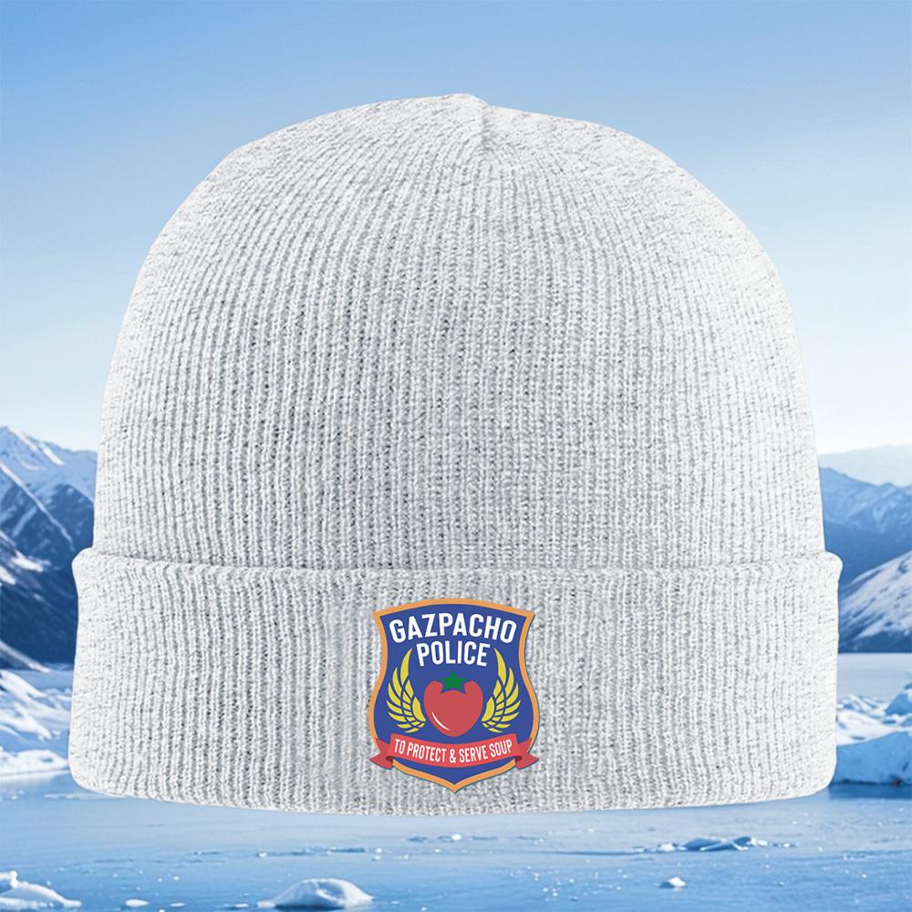 Gazpacho Police,protect soup,tomato wings Men Women Unisex Knitted Hat Beanie Pullover Cap Winter Thermal Warm Christmas Outdoor