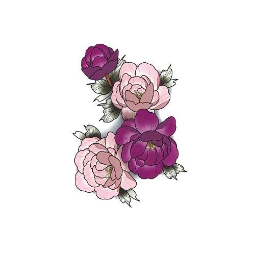 

Студийная фотография Фото Большой узор Акварельный цветок Китайский фэн-шуй Переводная водонепроницаемая татуировка Наклейка Татуировка 148*210MM