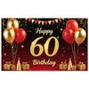 Adult Birthday Banner Gold Glitter Birthday Party Display Birthday Celebration Background Triangle Bunting For Friend Hotel