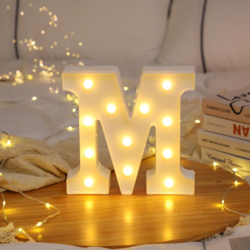 LED Letter and Number Lights for Celebrations and Proposals