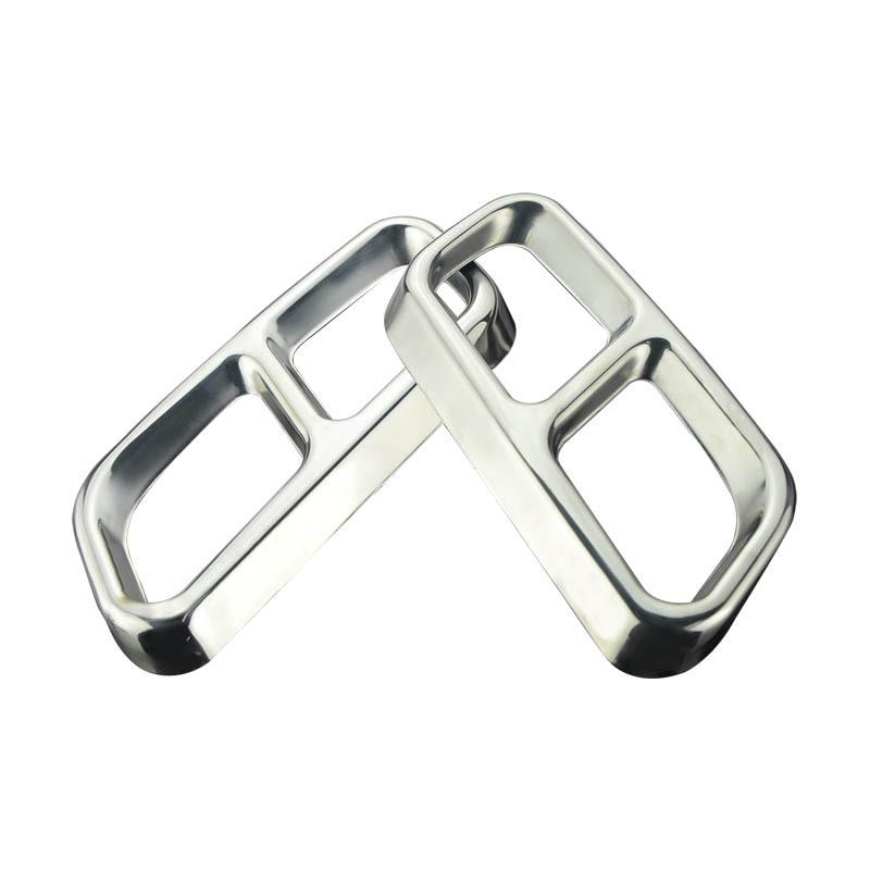 S-Class Mercedes-Benz 2010-2017 Stainless Steel Silver Quad Exhaust Pipe Cover
