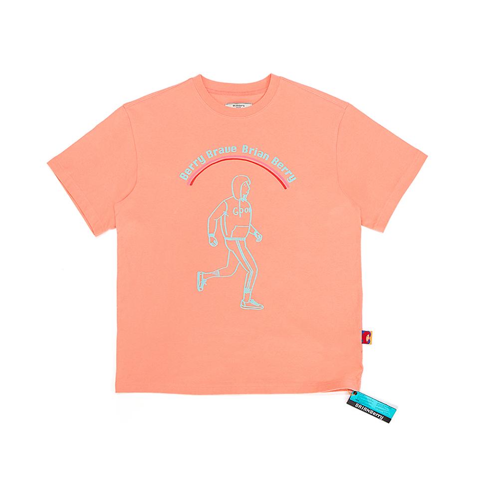 Brian Berry Fidel Graphic Tee_Coral L