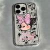 Graffiti M-Mickey Minnies Phone Case For iPhone 17e 17 16e 16 15 14 13 12 11 mini Pro Max X XR XSMAX Air Plus Transparent Cover
