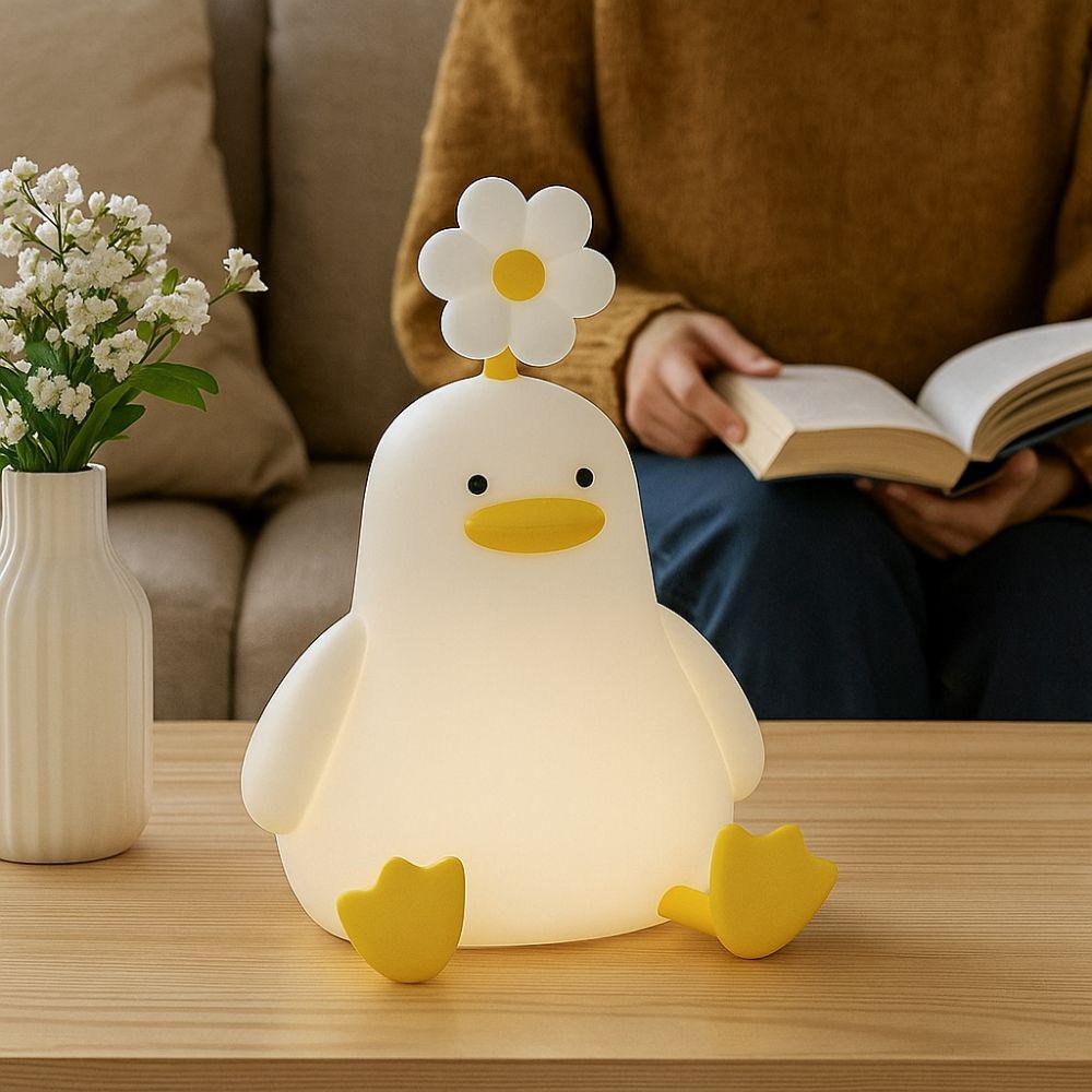 Cartoon Touch Sensor Lamp Dimmable Animal Night Lamp Cute Silicone Night Light Book Lights