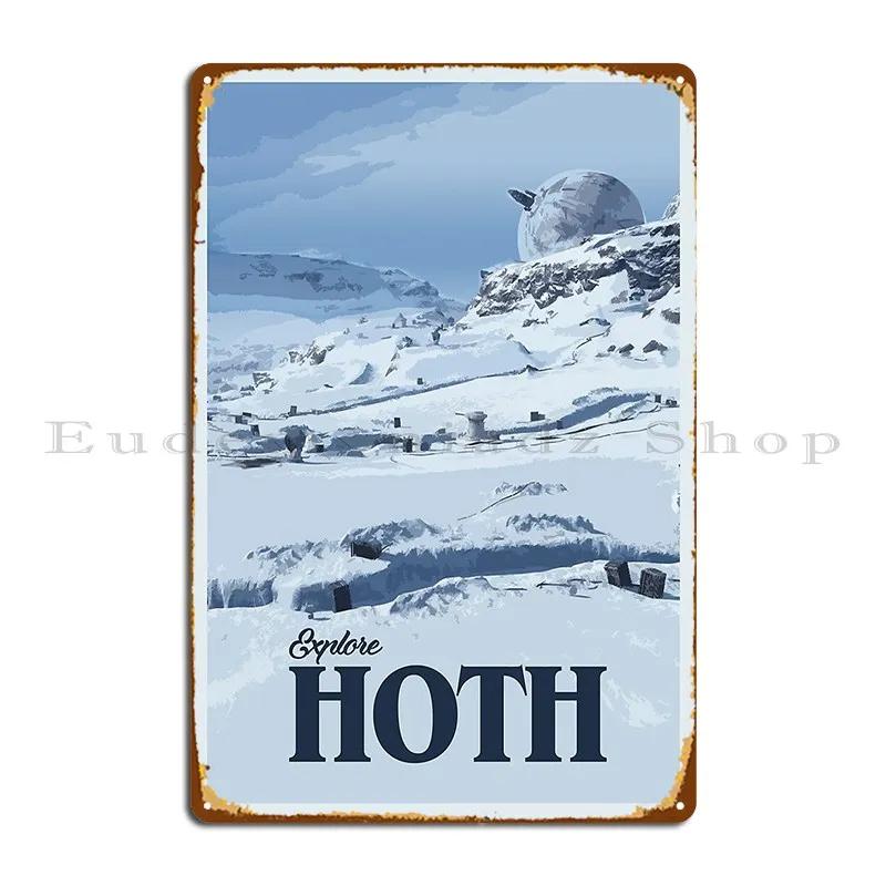 Hoth Metal Sign Rusty Cinema Cinema Cave Create Tin Sign Poster 20X30CM