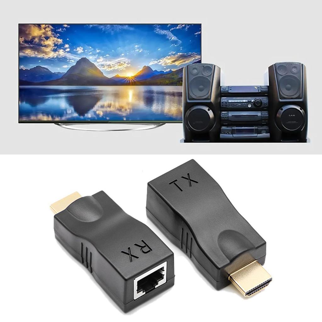 HD-Multimedia-Schnittstelle zu RJ45-Extender 98,4 Fuß Reichweite HD 1080P Netzwerkkabel-Konverter für HDTV Set-Top-Box