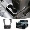 Dual Cup Holder Expander Rear For Ford Bronco -2024 2/4 Door Upgrade Floor Console Storage Organizer Accessories