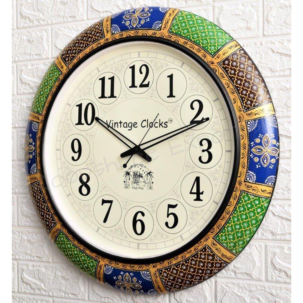 

Абстрактные Деревянные Настенные Аналоговые Часы (24 X 24 дюйма, Циферблат: 18 дюймов, разноцветный)