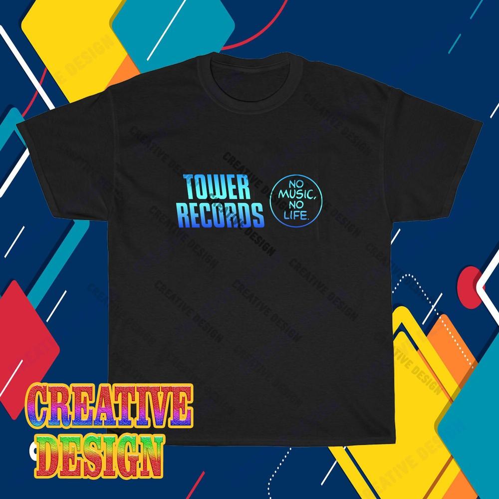

New TTower Record music Logo T-Shirt Funny Size S to 5XL 4XL