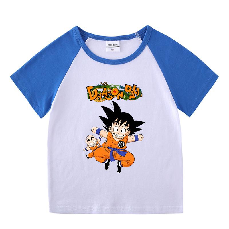 Kids' Summer Color Block Two-Piece Set: Baby Hot Pants & Short Sleeve T-Shirt Casual Outfit