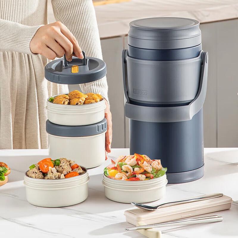 TAFUCO T0290 4-Layer 316L Stainless Steel Thermal Lunch Box