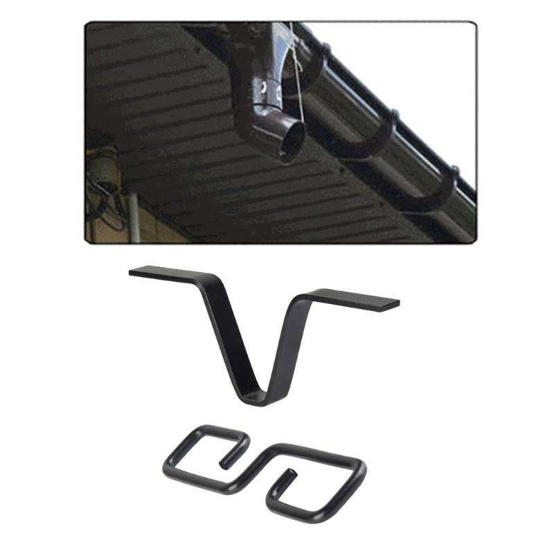 Rustproof V Hook Hanger Stable Gutters Adapter Practical Rain Chain Gutter Adapter for Efficient Rainwater Drainage