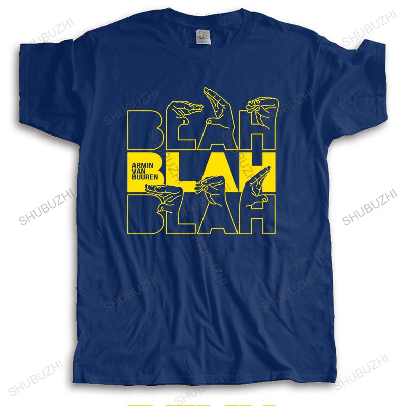 Many Summer Crew Neck Cotton T-shirts Short Sleeve Black Tees ARMIN VAN BUUREN BLAH New Arrived Mens Brand Cool Teeshirt
