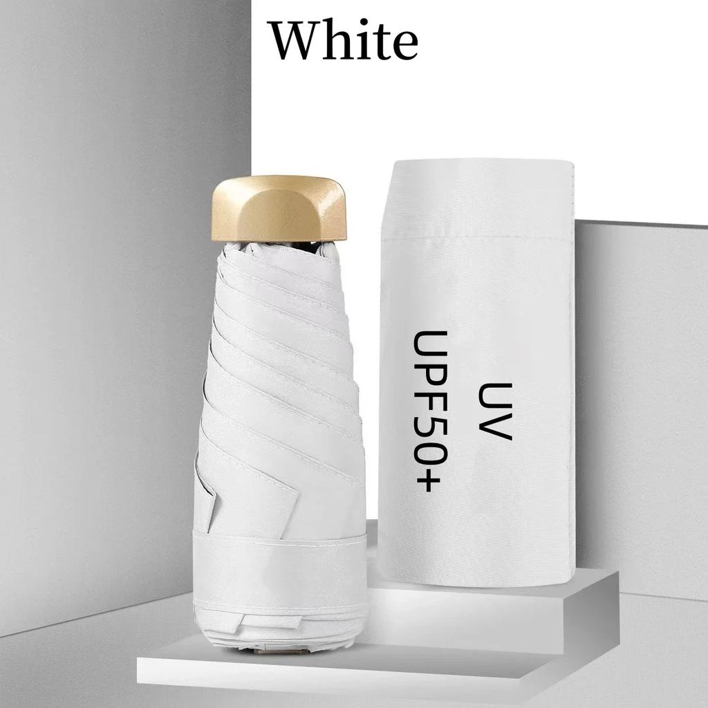 Sonnenschirm flacher fünffach faltbarer Schirm Großhandel Taschensonnenschirm Regenschirm klein und tragbar ultraleicht Mini-Schirm