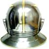 Roman Imperial Gallic Face Helmet In 18 Gauge Mild Steel with Brass Fitting and Mask