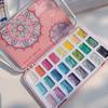 Japanische perlglänzende Aquarellfarben 24 Farben Allzweck und vielseitige Aquarellpigmente