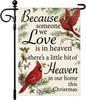 Artscope Winter Cardinal Red Birds Christmas Garden Ag 12x18 Inch Double Sided, Because Someone We Love Seasonal Outdoor X LLX