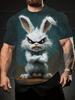 Popular 3D Cartoon Animal Print T-shirt for Men with Fun and Funny Patterns Short Sleeved Tops for Summer Casual O-neck Trendy and Cool Pullover