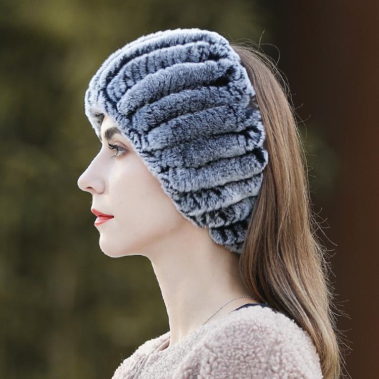 Bibs for Men and Women In Winter, Korean Version Thickened Neck Guard, Warmth, Handmade Otter Rabbit Fur Scarf, Hairband, Dual-purpose Neck Cover