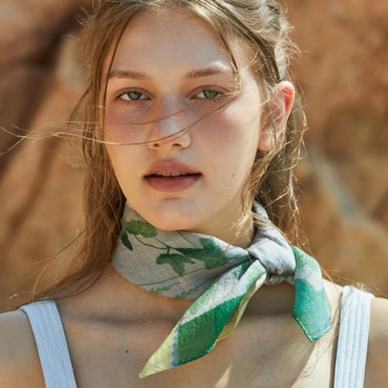 

ANA MAISON Calm Place Silk Wool Petit Scarf [PMPsw-1430] Calm Place