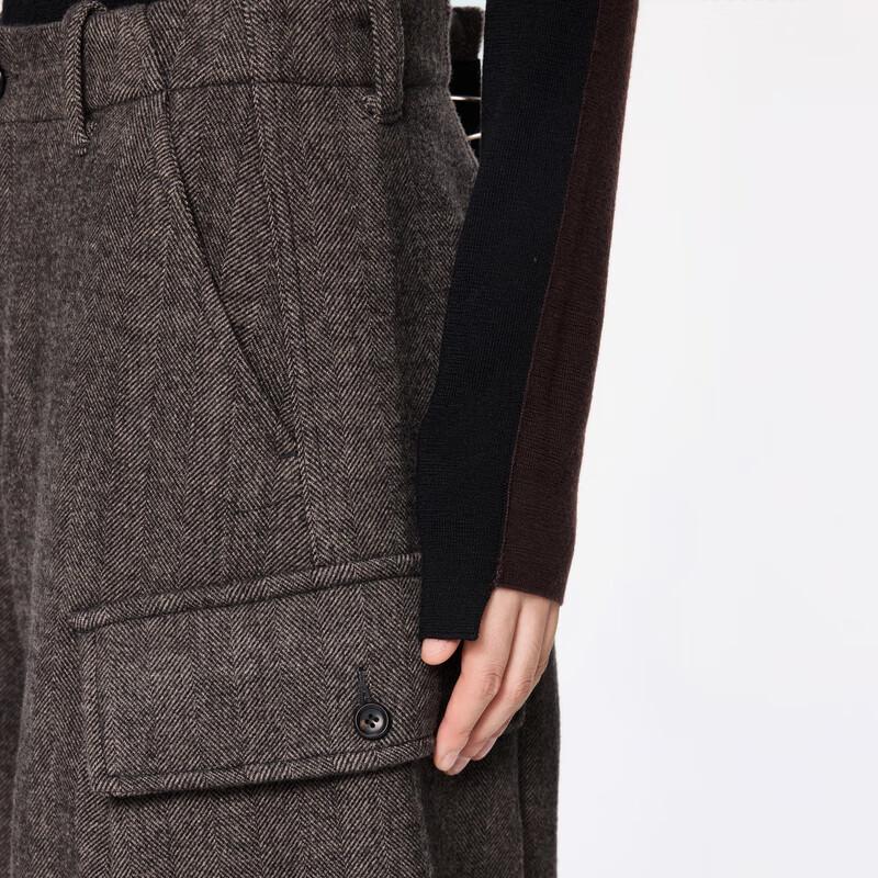 JNBY Women's Loose Casual 100% Wool Pants