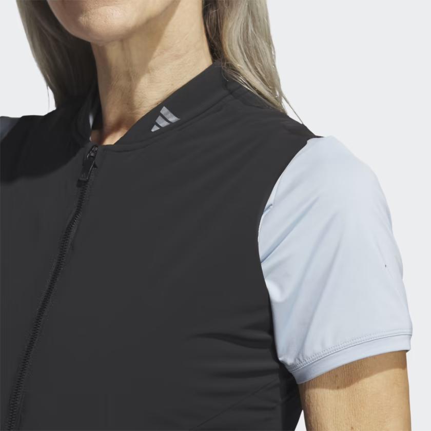Adidas Ultimate365 Tour Frostguard Vest Solid Logo Zip Vest Women Vests Black HY7210