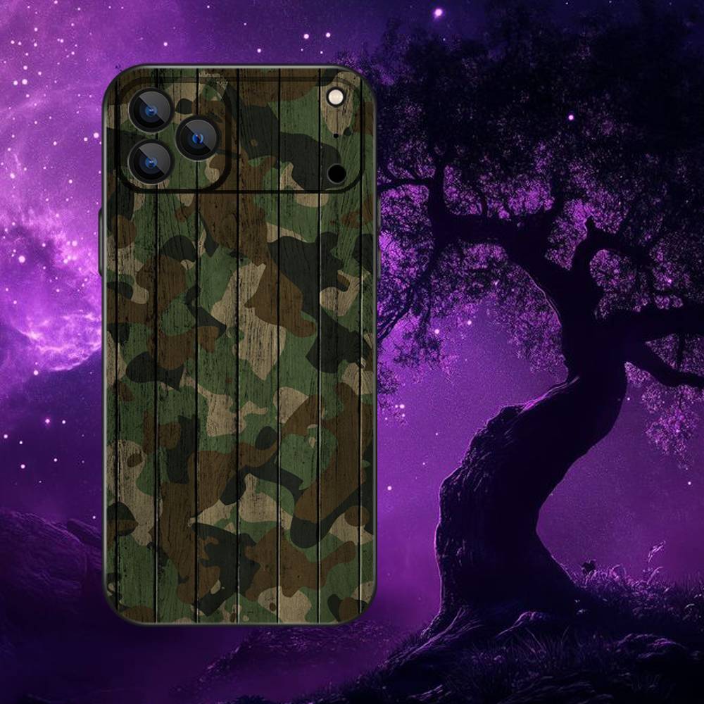 

Military Pattern Camouflage Phone Case For iPhone 17,16,15,14,13,12,11,Pro,Max,Plus,E,Air,Mini Protective Black Cover iPhone16e