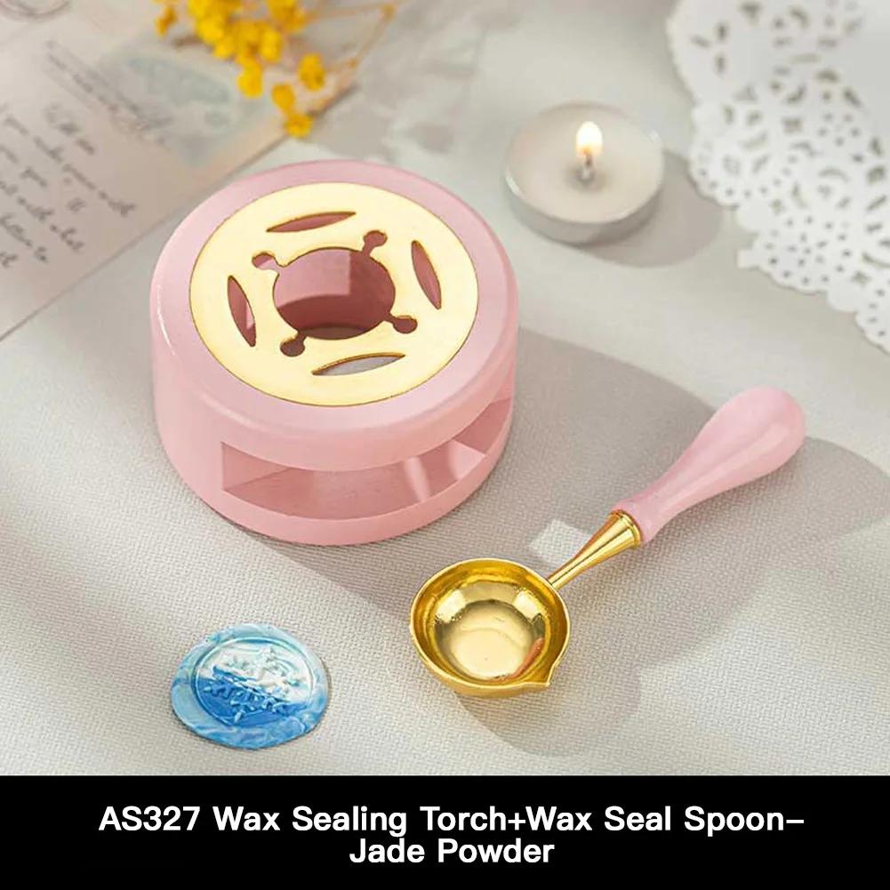 Wedding Invitations Cards Sealing Wax Stamps Set Solid Wood Vintage Wax Seal Stamp Heating Stove Kit Envelopes Gift Packing