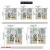 2pcs 2D flat printing Drapes Horse Fox Childhood Love 100% Polyester Without Electricity Birthday Party Perfect for Photo Booths