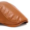 Herbst Winter Leder Schirmmütze Herren Britische Vintage Schiebermütze Warme Malermütze Baskenmütze