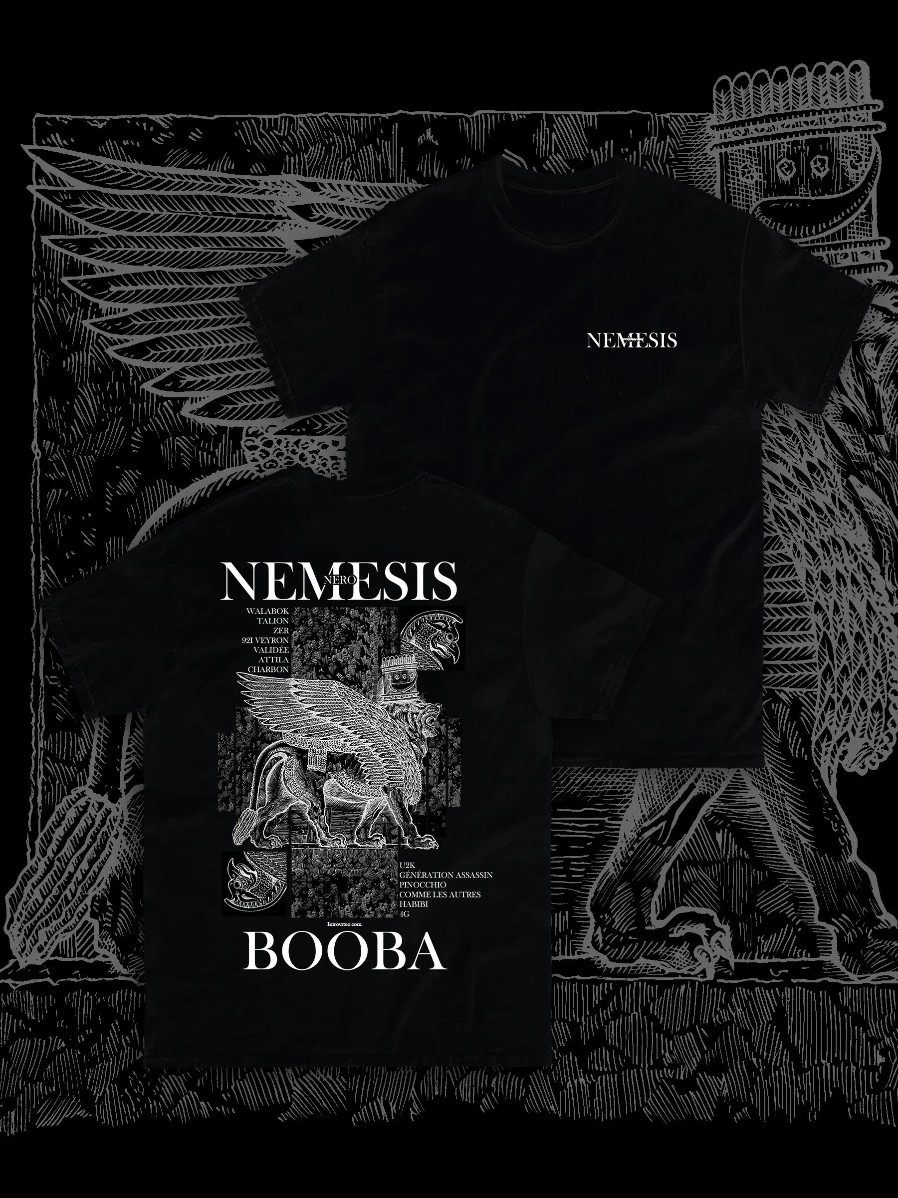 

French Rapper Booba Song Nero Nemesis Graphic Tshirt Unisex Women Pop Music Tshirt Casual Cotton Vintage TShirts Unisex Summer M