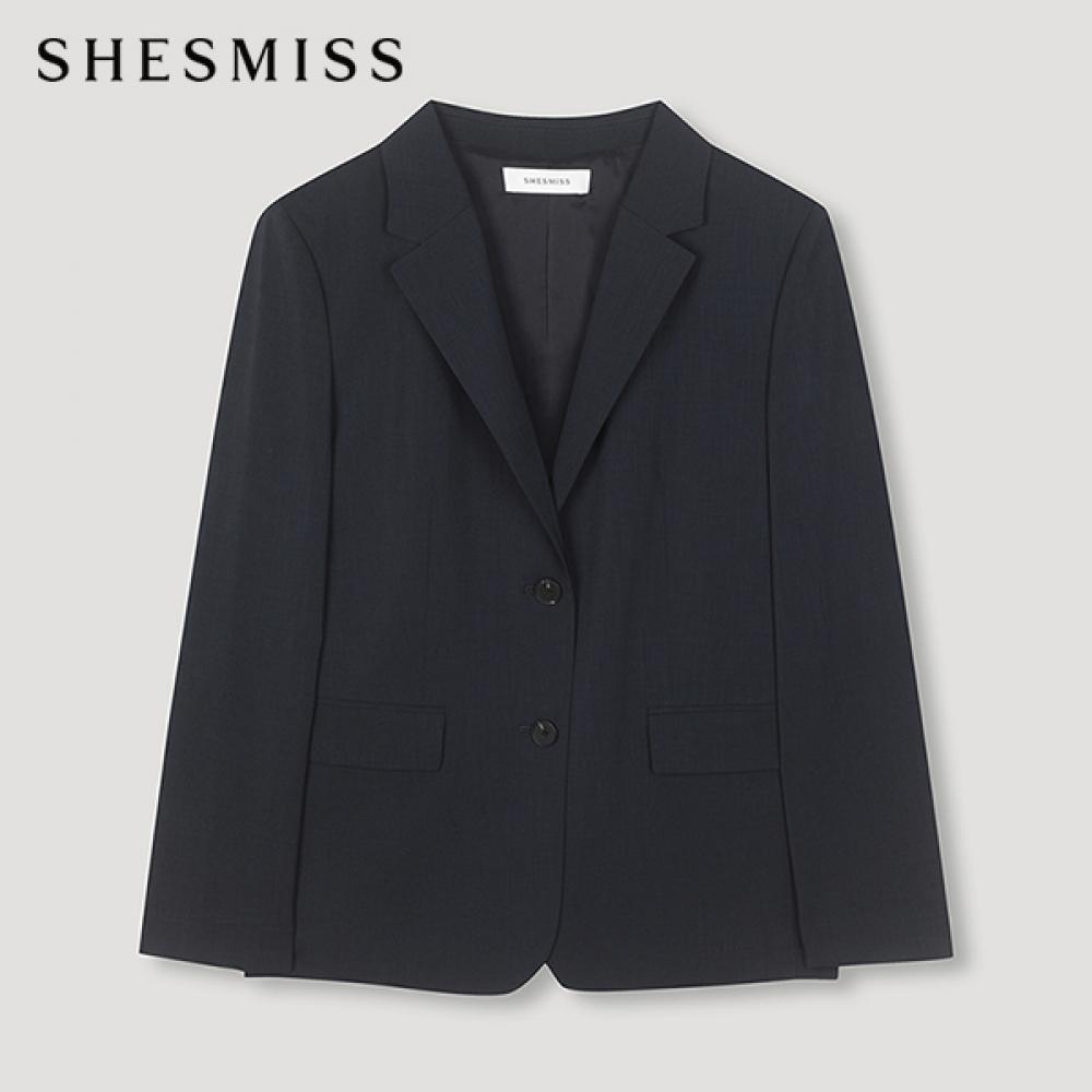 

She S miSS Two Button baSic Setup Jacket SwSjkn21040 Dn DARK NAVY/55