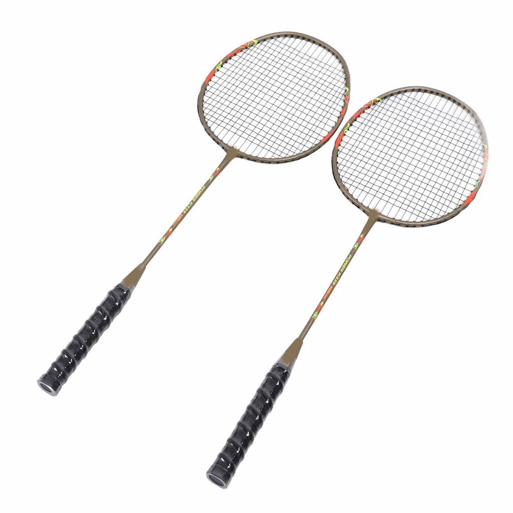 Sportovní badmintonové rakety Lehké badmintonové rakety Sada Venkovní hry na zahradě pro trénink Zábava Zlatá