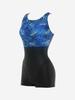 Toneidoseupocheu Tailin Aquarobics Part 1 Half-Body U-Back Swimsuit