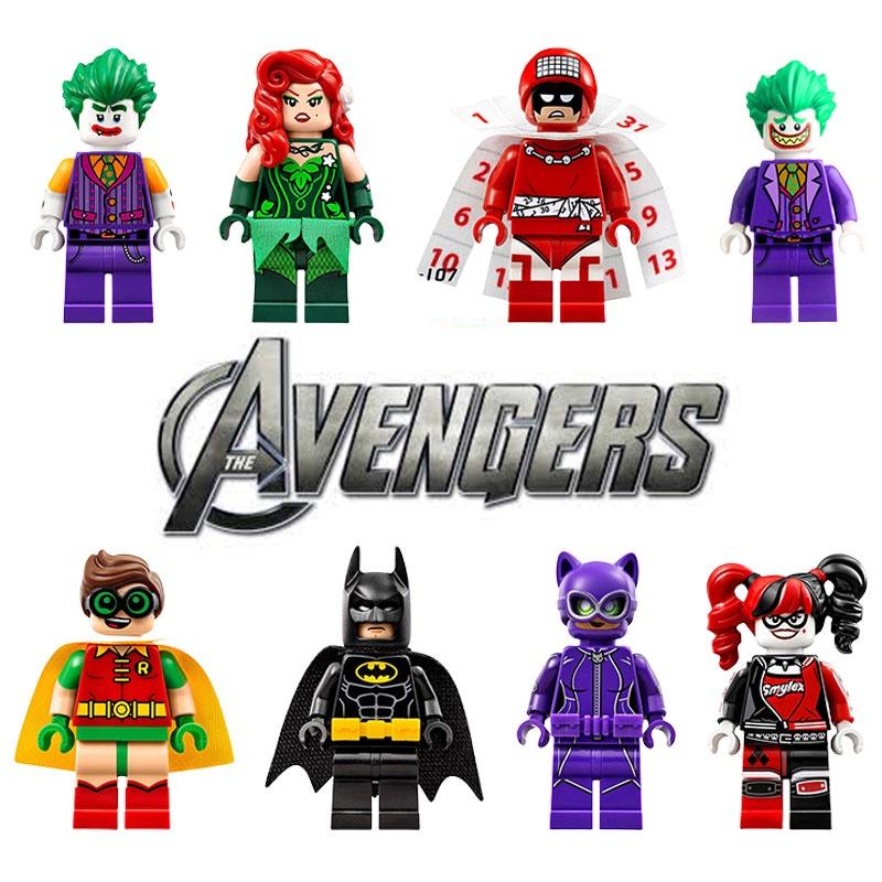 Marvel Die Avengers Superhelden Actionfiguren Clown Batman und Mond Bausteine Spielzeug für Kinder