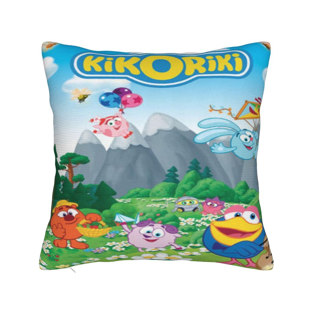 KikoRiki Animation Cartoon Pillowcase Merch Printed Cushion Cover Throw Pillow Cover Home Decor Square Multiple Sizes