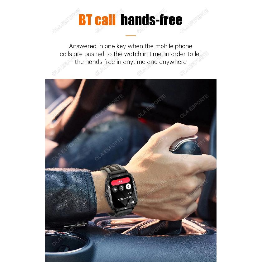 2025 Sport Smart Watch For Men 1.96'' Screen Blood Oxygen Bluetooth Call Watch 100+Sport Waterproof Smartwatch Man Reloj Hombre