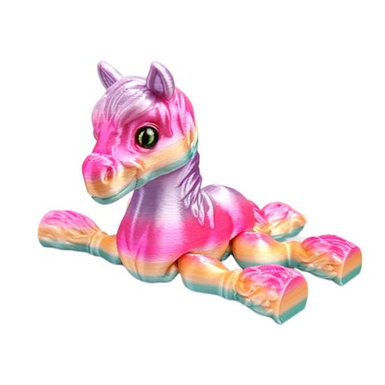 3D tištěná hračka kůň kloubový kůň s flexibilními klouby úleva od stresu stolní mazlíček fidget hračka pro hru a vystavení dárek pro děti