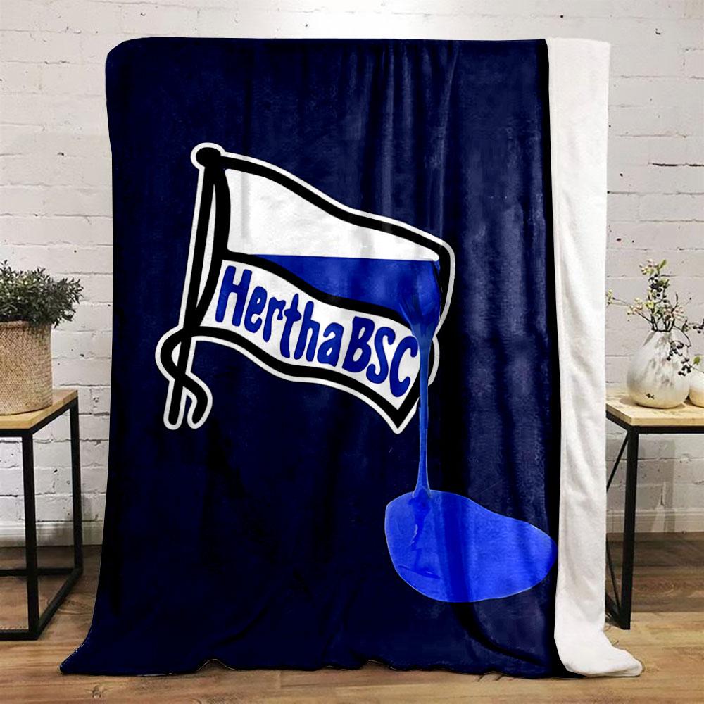 Hertha BSC Flag Blanket for All Seasons Blanket Lunch Break Throw Gift