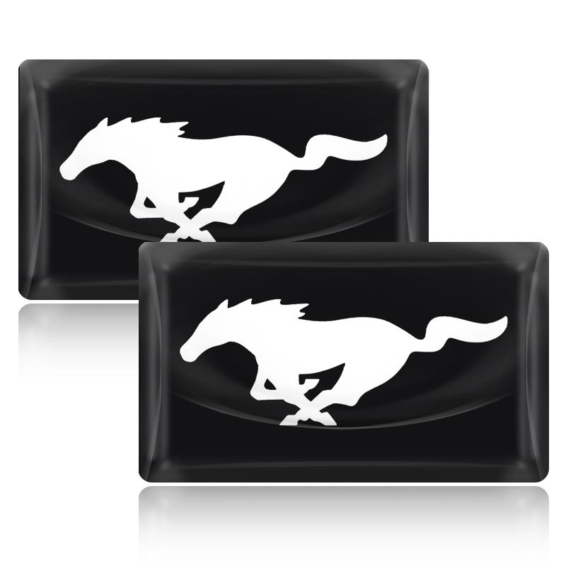 5/10Pcs Carbon Fiber Steering Wheel Car Logo Emblem 3D Stickers For Ford Raptor Fiesta Focus 2 3 4 Mondeo Ecosport Mustang Fusion