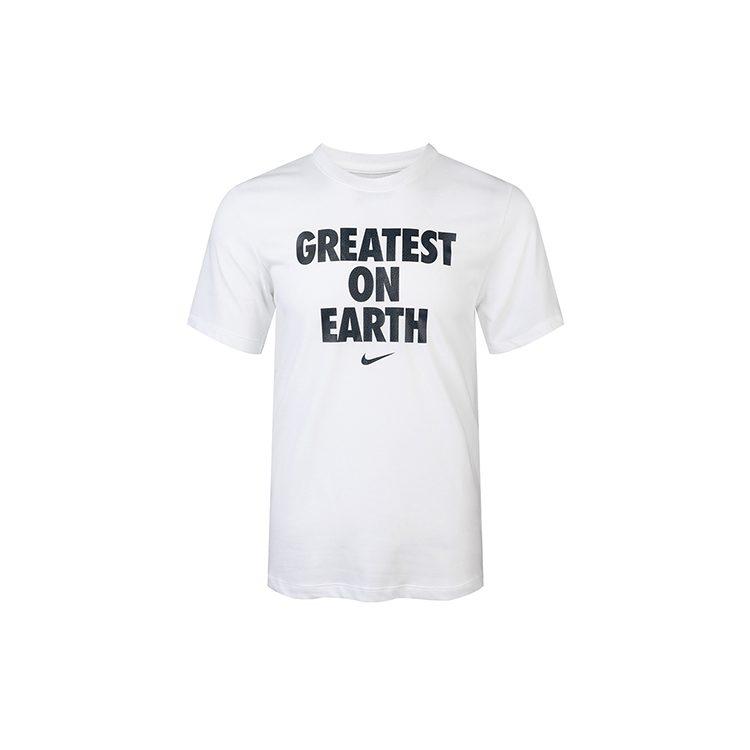 Nike T Shirts Men's White Crew Neck Moderate Straight Fit CV1041-100