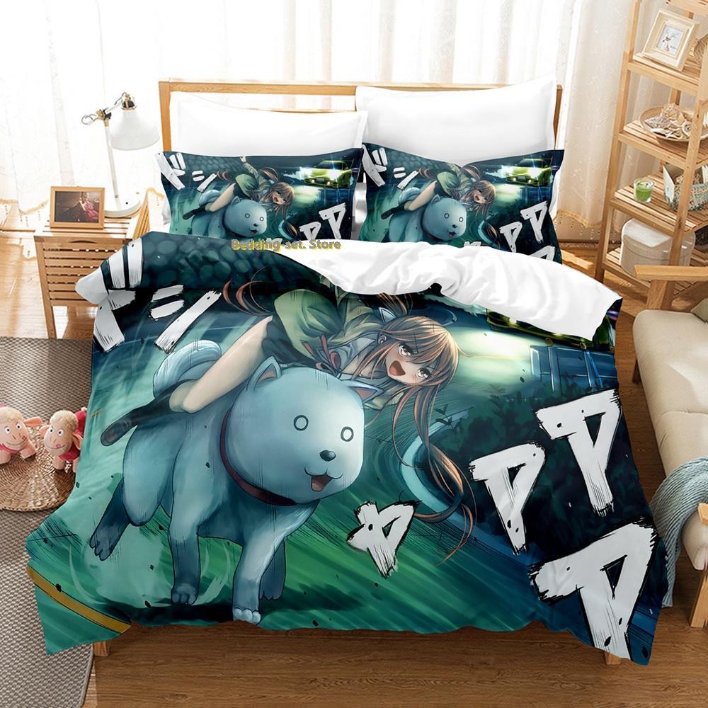 New Aho Girl Bedding Set Single Twin Full Queen King Size Bed Set Adult Kid Bedroom Duvet cover Sets Cool Anime Bed Sheet Set