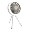 Ventilador de Tripé Portátil para Acampamento com Luz LED