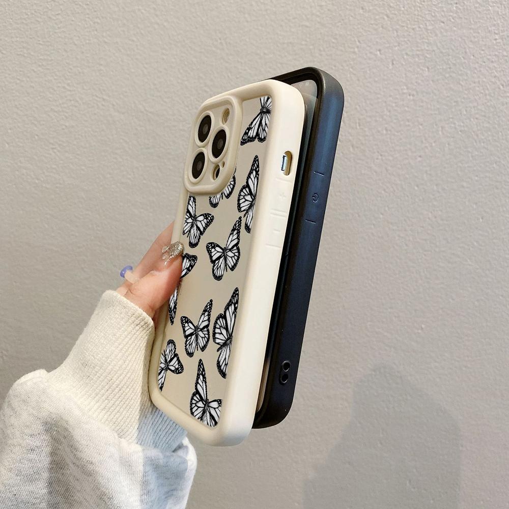 Husă pentru telefon Moale Ochi de înger TPU pentru Samsung A05 A04 A30 A50 A13 A23 A53 A14 A24 A34 A54 A15 A25 A35 A55 S20 S23 FE S24 Ultra Ae58 Design de artă fluture
