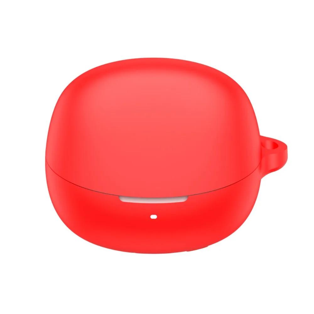 Anti-fall Earphone Case with Carabiner Dustproof Earbuds Cover Shockproof Anti Scratch Charging Box Shell for QCY MeloBuds N60