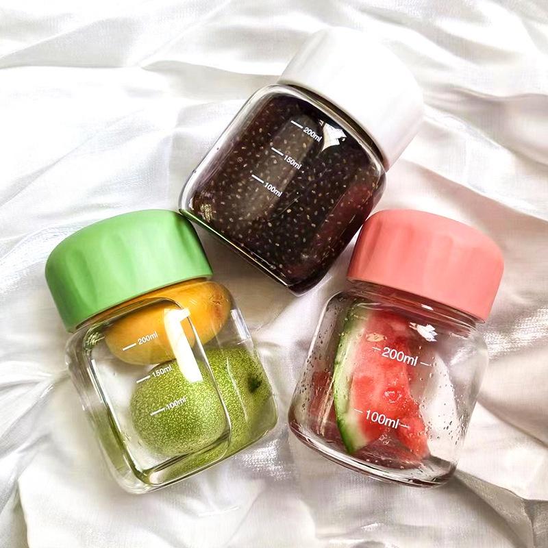 Durable And Leak-proof Mini Water Cup For Women Portable And Creative Style 300ml White Ordinary Glass