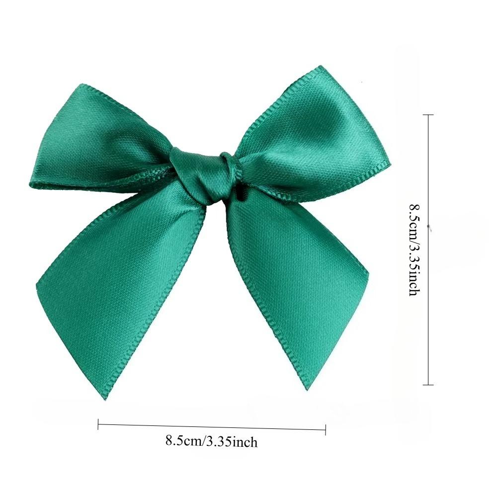 50pcs Colourful Ribbon Bows Polyester Satin for Headwear Clothing DIY Ideal for Wedding Party Gift Craft Decoration Adorable