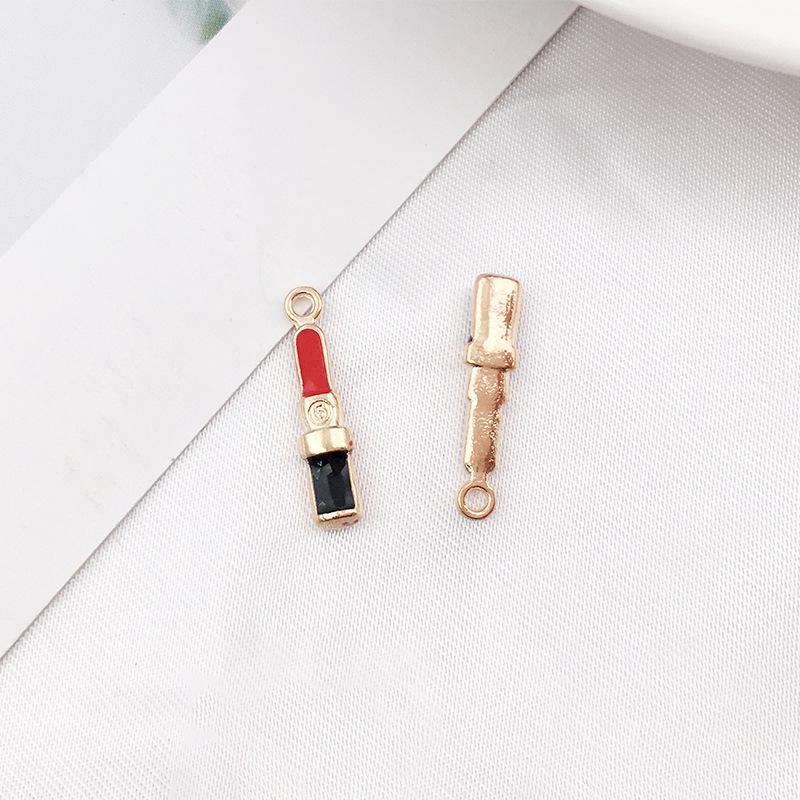 

DIY Jewelry Drip Oil Alloy Lipstick Perfume Pendant Earring Stud