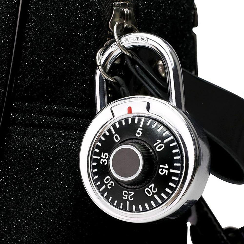 

Round Keyless Padlock High Security Digit Combination Lock NEW Turntable Lock Lock