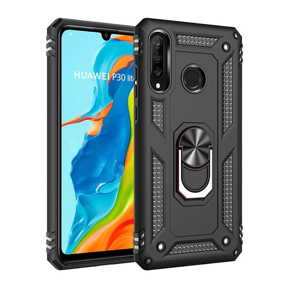 For Peatkop Huawei Honor 9X Pro 8A Prime 8S 10 Lite 20 9C 9S 20S Case Metal Ring Case Holder Armor Shockproof Kickstand Cover